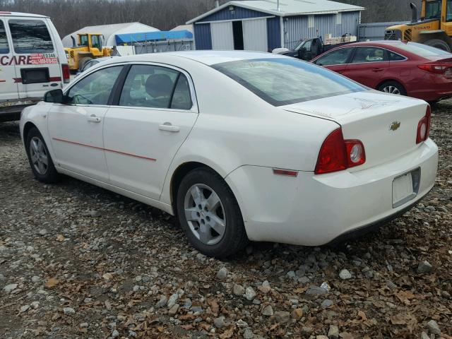 1G1ZG57B98F197906 - 2008 CHEVROLET MALIBU LS თეთრი ფოტო 3