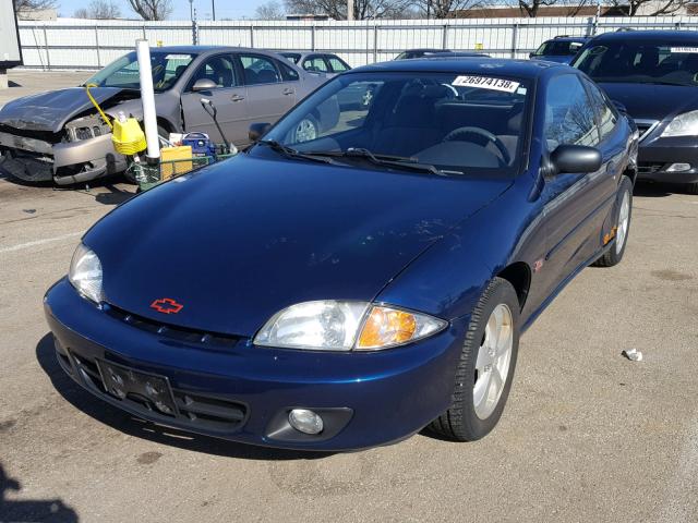 1G1JF12T317307017 - 2001 CHEVROLET CAVALIER Z BLUE photo 2