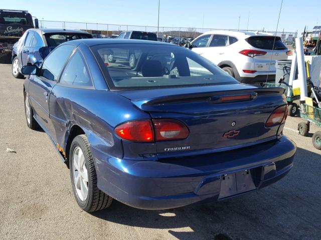 1G1JF12T317307017 - 2001 CHEVROLET CAVALIER Z BLUE photo 3