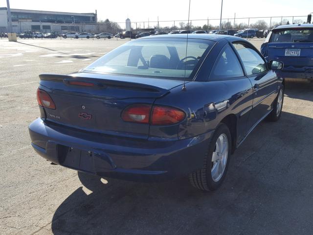 1G1JF12T317307017 - 2001 CHEVROLET CAVALIER Z BLUE photo 4