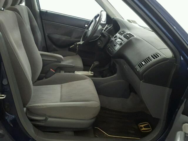 2HGES267X3H595926 - 2003 HONDA CIVIC EX ლურჯი ფოტო 5
