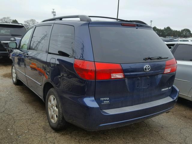 5TDZA23CX5S380880 - 2005 TOYOTA SIENNA CE BLUE photo 3