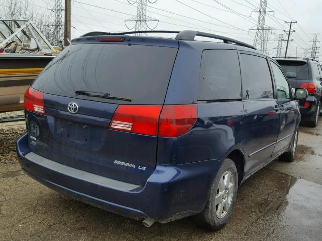 5TDZA23CX5S380880 - 2005 TOYOTA SIENNA CE BLUE photo 4