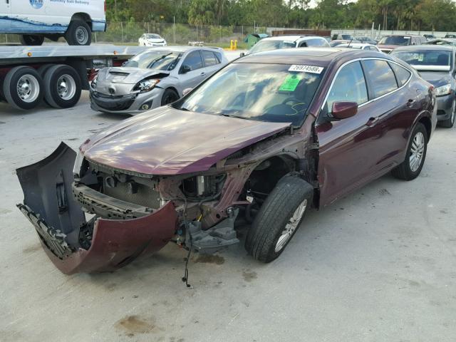 5J6TF3H33CL006643 - 2012 HONDA CROSSTOUR BURGUNDY photo 2