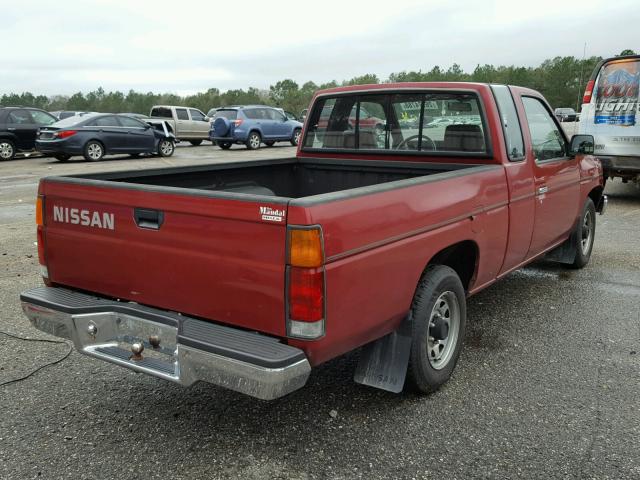 1N6SD16SXNC307917 - 1992 NISSAN TRUCK KING RED photo 4