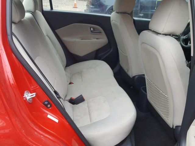 KNADM4A37D6191521 - 2013 KIA RIO LX Կարմիր լուսանկար 6