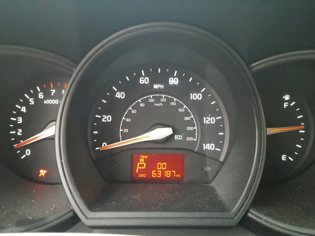 KNADM4A37D6191521 - 2013 KIA RIO LX Կարմիր լուսանկար 8