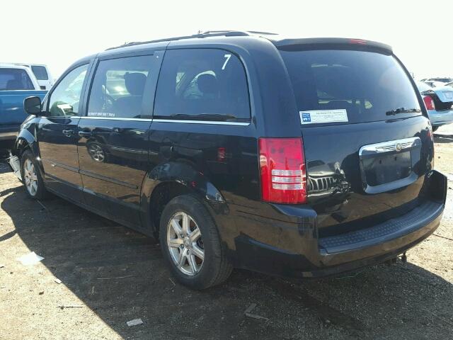 2A8HR54PX8R677953 - 2008 CHRYSLER TOWN & COU BLACK photo 3