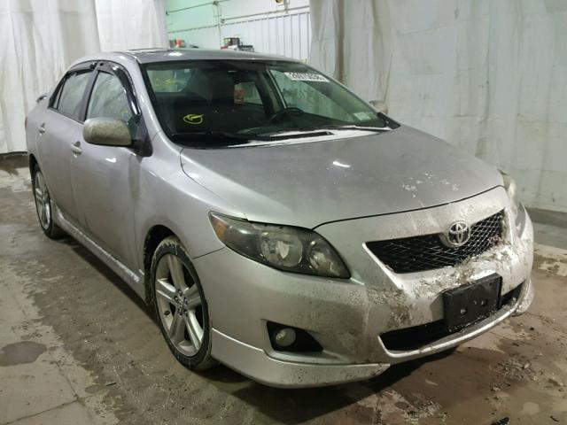 2T1BE40E89C003860 - 2009 TOYOTA COROLLA XR GRAY photo 1