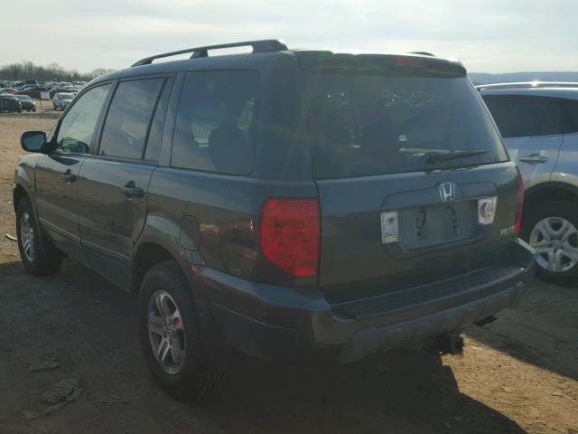 2HKYF18423H601755 - 2003 HONDA PILOT EX GREEN photo 3