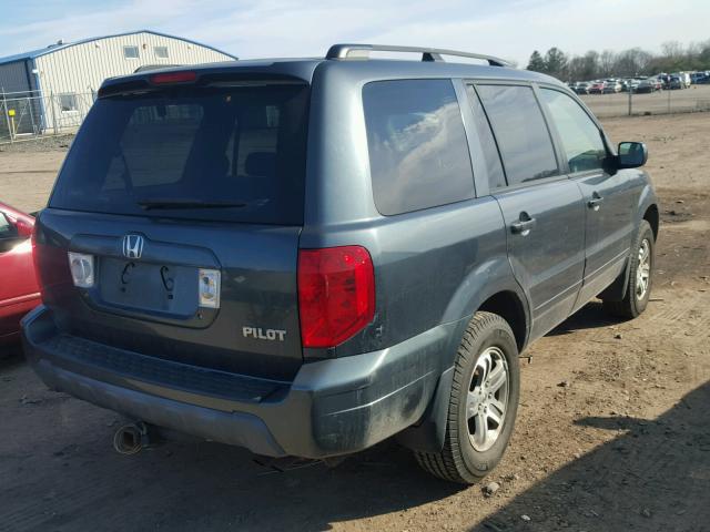 2HKYF18423H601755 - 2003 HONDA PILOT EX GREEN photo 4