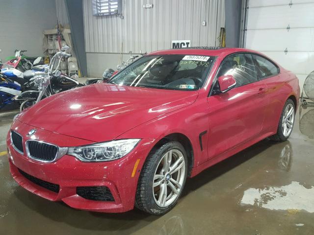 WBA3N9C56EF720155 - 2014 BMW 428 XI RED photo 2