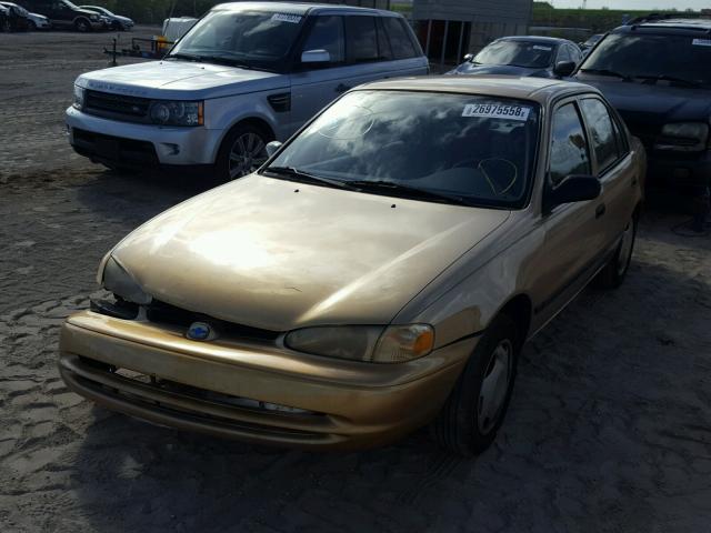 1Y1SK5282YZ435625 - 2000 CHEVROLET GEO PRIZM GOLD photo 2