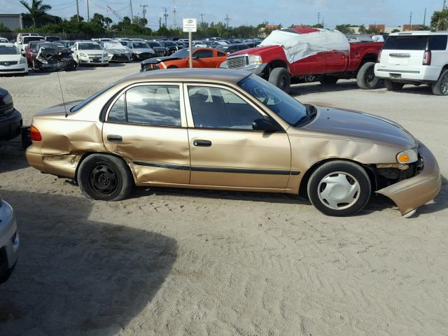 1Y1SK5282YZ435625 - 2000 CHEVROLET GEO PRIZM GOLD photo 9