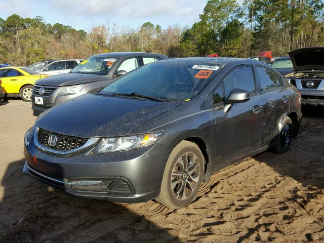 19XFB2F81DE041747 - 2013 HONDA CIVIC EX GRAY photo 2