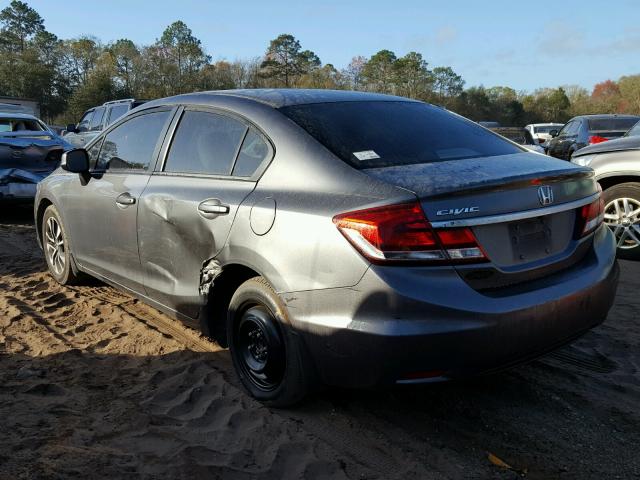 19XFB2F81DE041747 - 2013 HONDA CIVIC EX Մոխրագույն լուսանկար 3