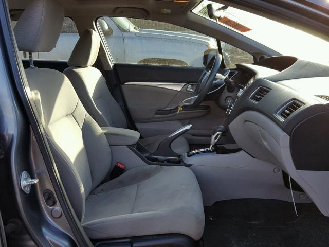 19XFB2F81DE041747 - 2013 HONDA CIVIC EX Մոխրագույն լուսանկար 5