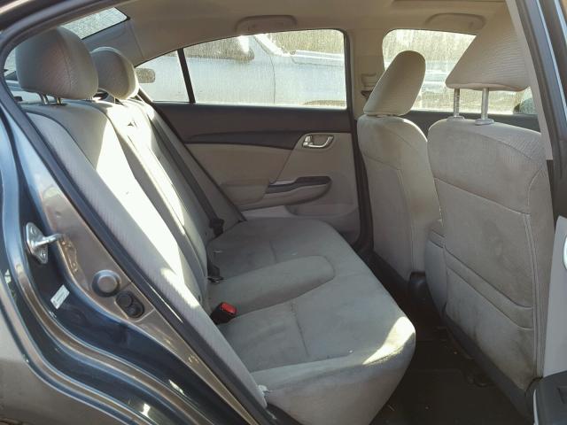 19XFB2F81DE041747 - 2013 HONDA CIVIC EX Մոխրագույն լուսանկար 6