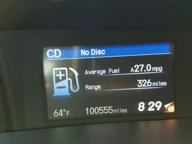 19XFB2F81DE041747 - 2013 HONDA CIVIC EX Մոխրագույն լուսանկար 8