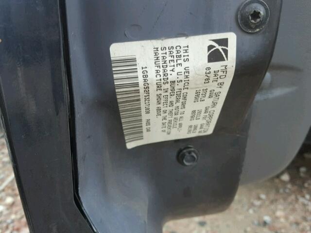 1G8AG52F53Z171030 - 2003 SATURN ION LEVEL BLACK photo 10