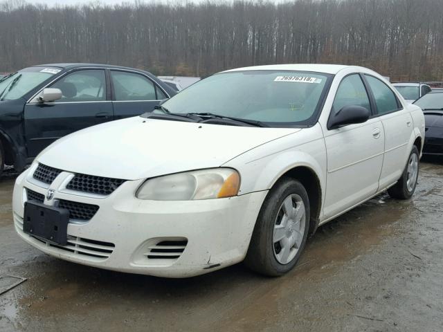 1B3EL46X25N531981 - 2005 DODGE STRATUS SX WHITE photo 2