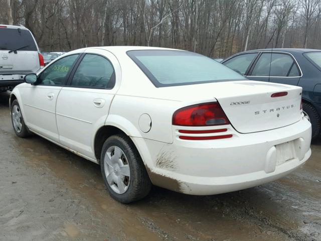 1B3EL46X25N531981 - 2005 DODGE STRATUS SX WHITE photo 3