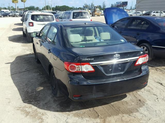 2T1BU4EE3BC550181 - 2011 TOYOTA COROLLA BA SILVER photo 3