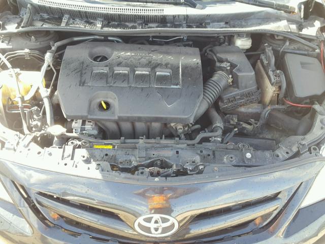 2T1BU4EE3BC550181 - 2011 TOYOTA COROLLA BA SILVER photo 7