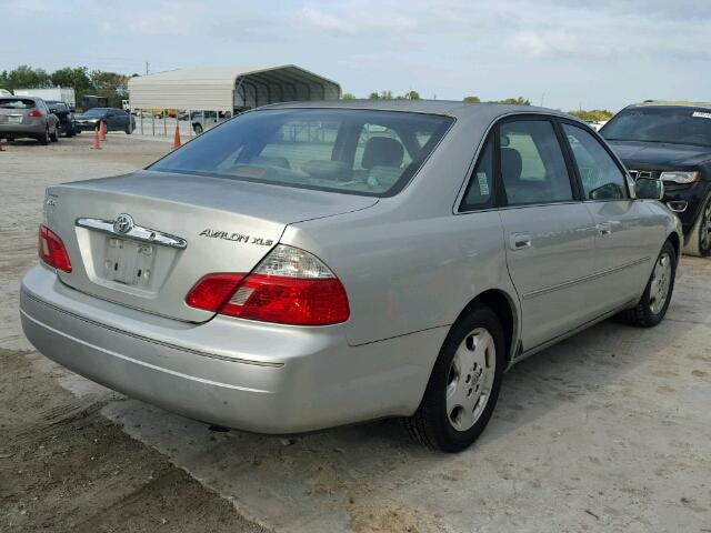 4T1BF28BX3U331606 - 2003 TOYOTA AVALON XL SILVER photo 4