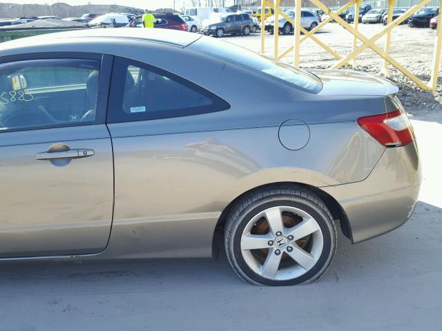 2HGFG12948H506804 - 2008 HONDA CIVIC EXL GRAY photo 10