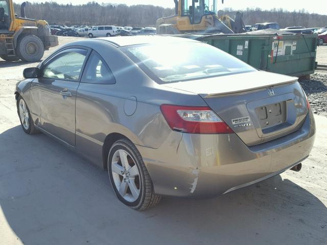 2HGFG12948H506804 - 2008 HONDA CIVIC EXL GRAY photo 3