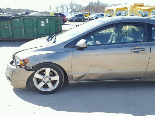 2HGFG12948H506804 - 2008 HONDA CIVIC EXL GRAY photo 9