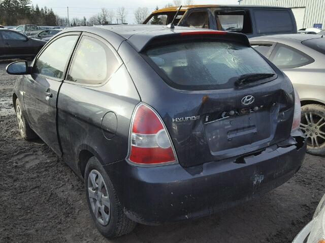 KMHCN35CX7U008964 - 2007 HYUNDAI ACCENT BAS GRAY photo 3