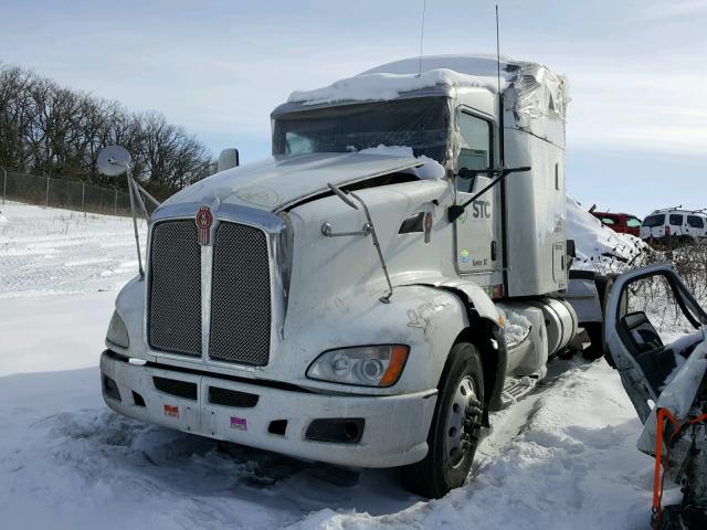 1XKADP9X7EJ410415 - 2014 KENWORTH CONSTRUCTI WHITE photo 2