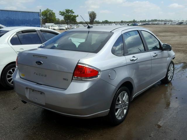 1FAHP3HN4AW198277 - 2010 FORD FOCUS SEL SILVER photo 4