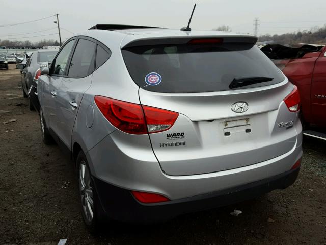 KM8JU3AC7CU499388 - 2012 HYUNDAI TUCSON GLS SILVER photo 3