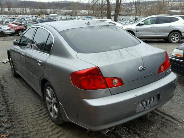 JNKCV51F56M617747 - 2006 INFINITI G35 GRAY photo 3