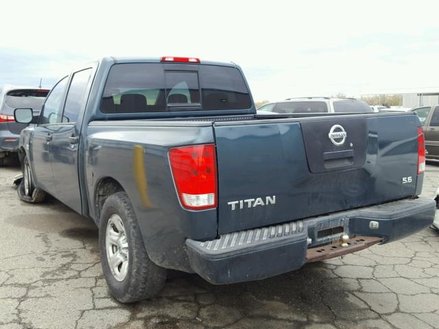 1N6AA07A14N560860 - 2004 NISSAN TITAN XE BLUE photo 3