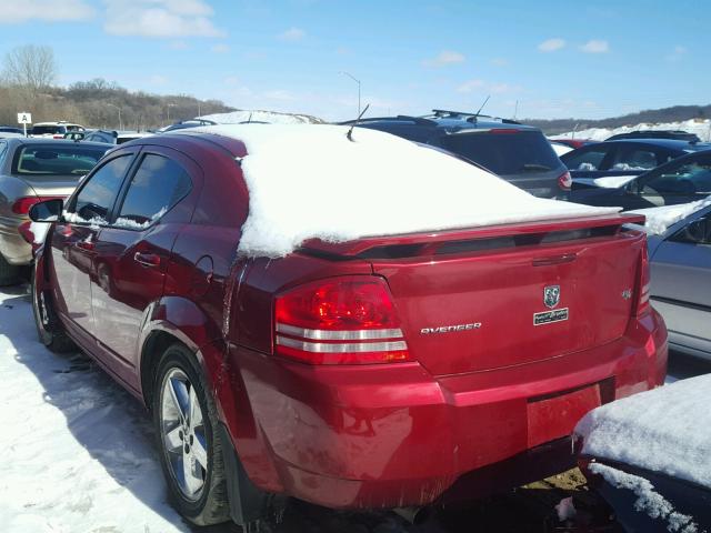 1B3LC76MX8N588030 - 2008 DODGE AVENGER R/ RED photo 3