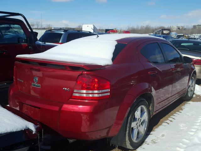 1B3LC76MX8N588030 - 2008 DODGE AVENGER R/ RED photo 4