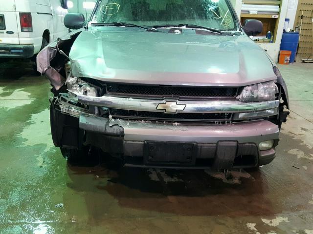 1GNET16S466134907 - 2006 CHEVROLET TRAILBLAZE GRAY photo 9