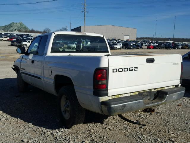 3B7HC13Z61M575714 - 2001 DODGE RAM 1500 WHITE photo 3