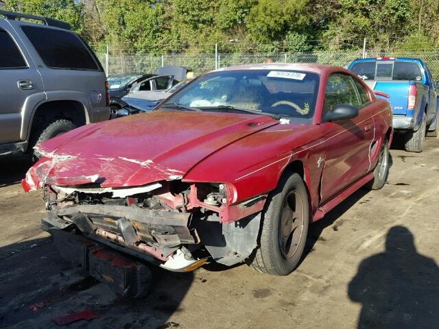 1FAFP404XWF234657 - 1998 FORD MUSTANG RED photo 2