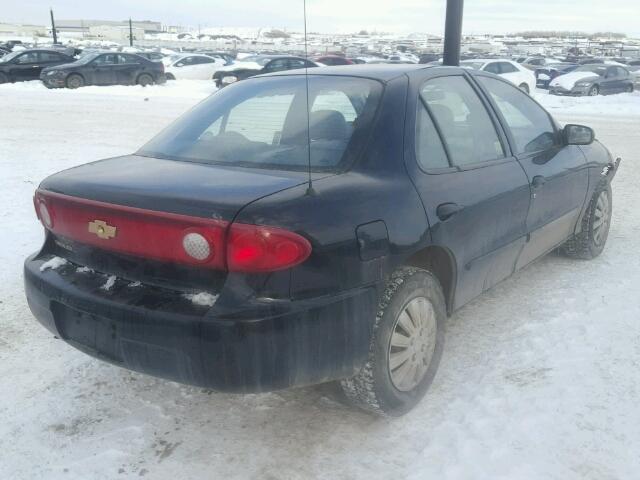 1G1JC52F647340513 - 2004 CHEVROLET CAVALIER BLACK photo 4