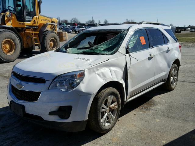 2CNFLEEW9A6233634 - 2010 CHEVROLET EQUINOX LT WHITE photo 2