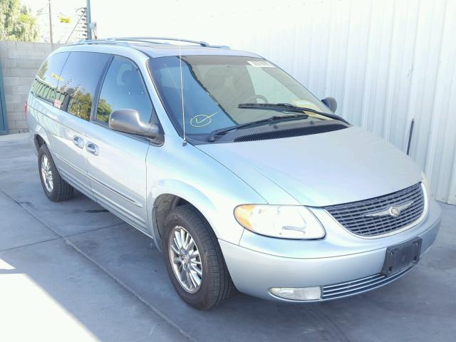 2C8GP64L23R100272 - 2003 CHRYSLER TOWN & COU BLUE photo 1