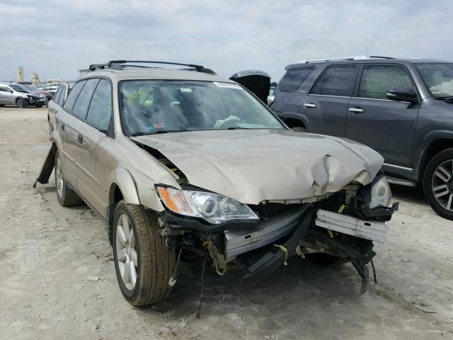 4S4BP61C787338462 - 2008 SUBARU OUTBACK 2. GOLD photo 1