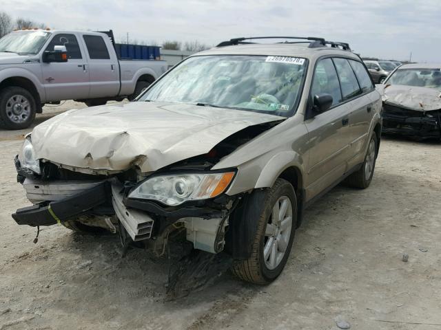 4S4BP61C787338462 - 2008 SUBARU OUTBACK 2. GOLD photo 2