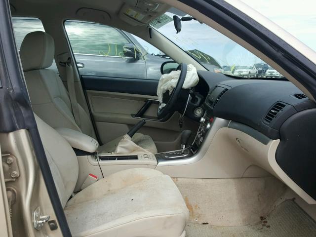 4S4BP61C787338462 - 2008 SUBARU OUTBACK 2. GOLD photo 5