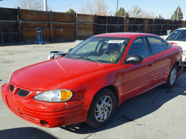 1G2NF52E82C248612 - 2002 PONTIAC GRAND AM S RED photo 2